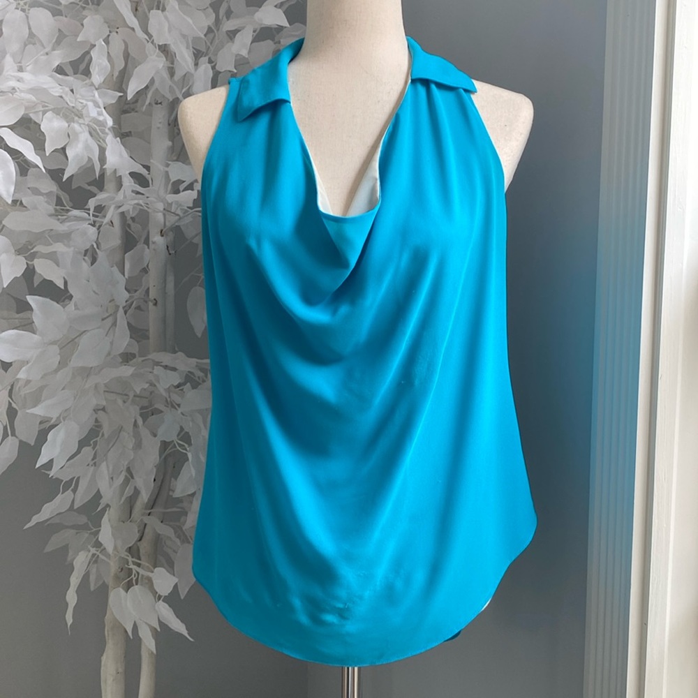 Women turquoise blouse size small